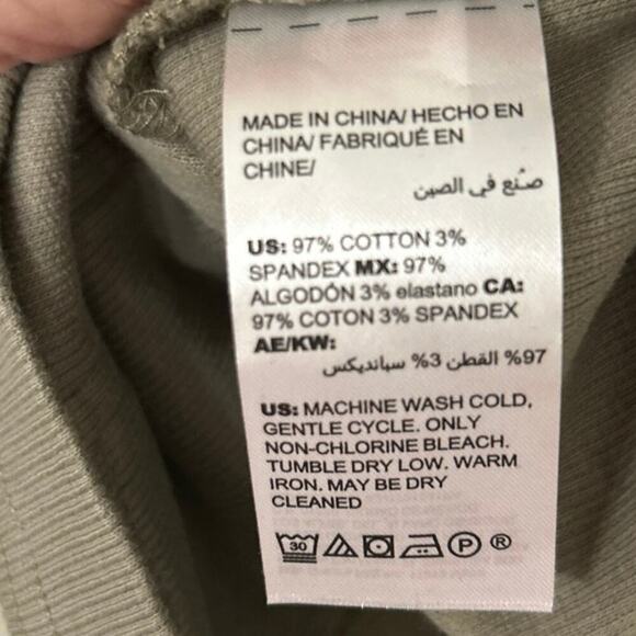 CHICO’S ZENERGY NWT Ikat Print Olive Green & Khaki Utility Jacket Size 3 (16-18) - Picture 14 of 15